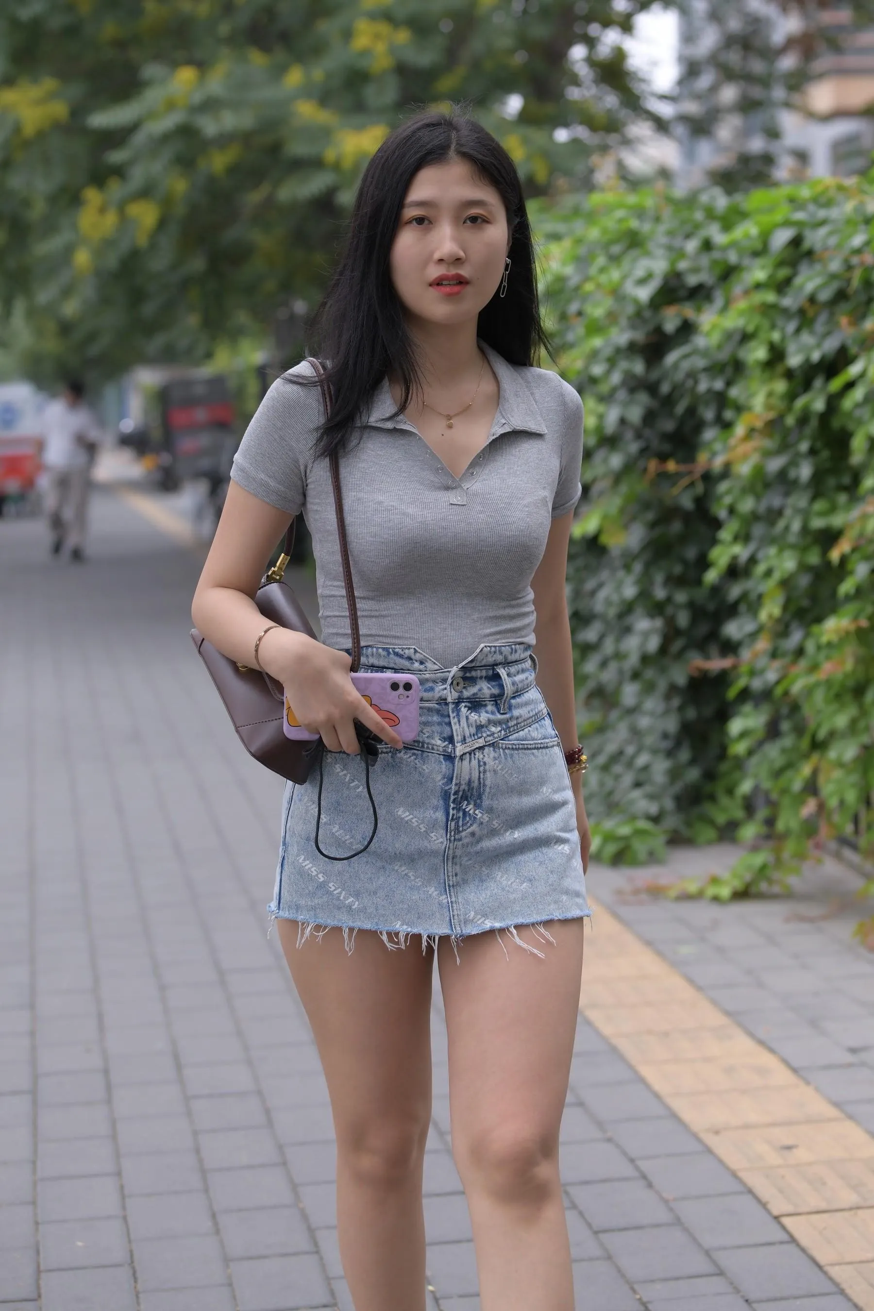 魔镜街拍 NO.169 一只麋鹿摄影-牛仔短裙美女 [235P]插图9